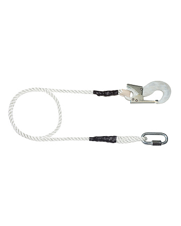 Строп В+Кс из каната 1,5м с монтажным и соединительным карабином Строп В+Кс из каната 1,5м с монтажным и соединительным карабином