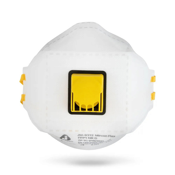 Респиратор "JETA SAFETY-JM-9312 Micron Flex" противоаэрозольный FFP1 NR D, с клапаном, (20 шт) Респиратор "JETA SAFETY-JM-9312 Micron Flex" противоаэрозольный FFP1 NR D, с клапаном, (20 шт)
