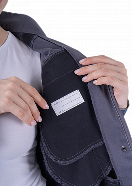 Летняя куртка "Спецобъединение-ТУРБО SAFETY" женская, цвет: серый с темно-серым, ткань: Томбой Летняя куртка "Спецобъединение-ТУРБО SAFETY" женская, цвет: серый с темно-серым, ткань: Томбой