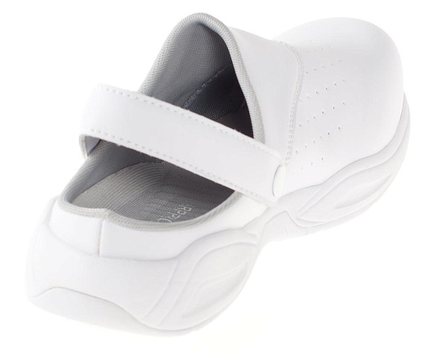 Сабо "WHITE GRIP PROTECTION", с перфорацией, композитный подносок, цвет: белый, ПУ Сабо "WHITE GRIP PROTECTION", с перфорацией, композитный подносок, цвет: белый, ПУ