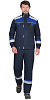 Летний костюм &quot;СИРИУС-БОСТОН-РОСС&quot; мужской (куртка и п/к), цвет: т.синий с васильковым и черн.