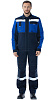 Летний костюм &quot;ТАЛЬ&quot; мужской (куртка и полукомбинезон), цвет: синий с васильковым, ткань: смесовая