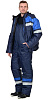 Зимний костюм &quot;СИРИУС-ОРБИТА&quot; мужской, утепленный (куртка и полукомбинезон), цвет: синий с васильковым, ткань: 100% ПЭ