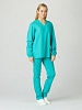 Костюм &quot;ХАССП-База&quot; женский (куртка и брюки), цвет: бирюзовый, ткань: ТиСи