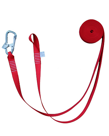 Строп 10м с карабином (лента) Строп 10м с карабином (лента)