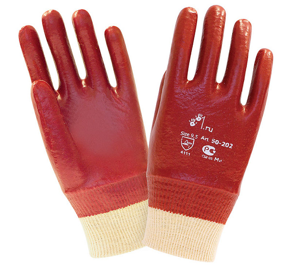 Перчатки 2Hands "ЕСО 50-202", ПВХ, МБС Перчатки 2Hands "ЕСО 50-202", ПВХ, МБС