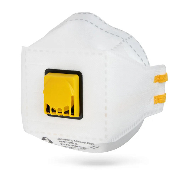 Респиратор "JETA SAFETY-JM-9312 Micron Flex" противоаэрозольный FFP1 NR D, с клапаном, (20 шт) Респиратор "JETA SAFETY-JM-9312 Micron Flex" противоаэрозольный FFP1 NR D, с клапаном, (20 шт)