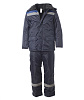 Зимний костюм &quot;Эталон-СТАНДАРТ&quot; с СОП мужской, (куртка и полукомбинезон), цвет: темно-синий, ткань Оксфорд