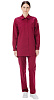 Костюм &quot;ОПЕРАТОР&quot; женский (куртка и брюки), цвет: бордовый, ткань: смесовая