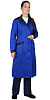 Халат &quot;СИРИУС-ТЕХНОЛОГ&quot; женский (рукав длинный, на пуговицах), цвет: васильковый с син. отд  смесов.